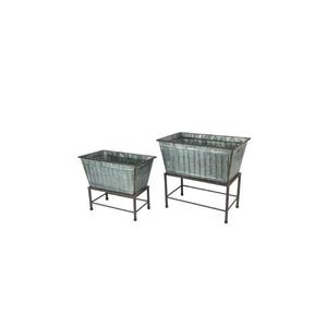 Premium Gold Metal Planter Set with Black Iron Stand | Decorative Indoor <b>Plant</b> Holders - Product Image 4