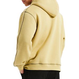 Sweat-shirts à capuche unisexes surdimensionnés pour hommes de haute qualité personnalisés Logo personnalisé Poids lourd 100% coton polaire Design respirant - Product Image 3