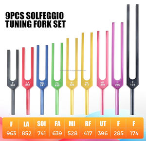 Juego de Diapasones de Solfeggio Coloridos de 174–963Hz, Instrumentos Musicales de Aleación de Aluminio, Certificación CE e ISO, Proveedor Mayorista OEM ODM - Product Image 3
