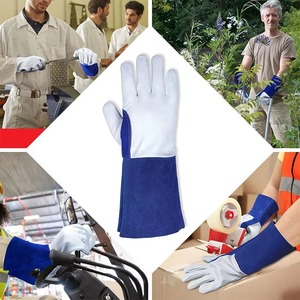 Gants de soudage TIG en cuir de vachette de qualité supérieure, logo/couleur personnalisés, différentes tailles, gants de sécurité - Product Image 3