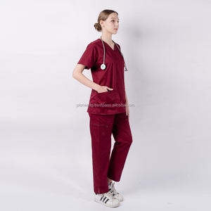 Pantalones de Enfermería Elásticos Personalizables para Mujer, Estilo Jogger, Estampado Digital, Tela Twill, Diseño OEM Vietnamita para Hospitales y Cirugía - Product Image 1