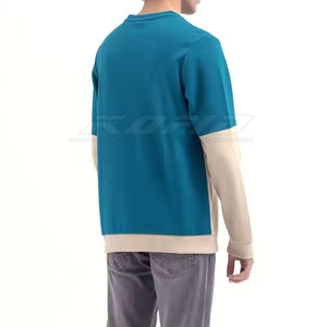 เสื้อสเวตเชิ้ตผู้ชายคลาสสิก ผ้าคอตตอนผสม คอกลม แขนเสื้อแบบริบ เหมาะสำหรับการเดินทางและสวมใส่ในชีวิตประจำวัน - Product Image 2