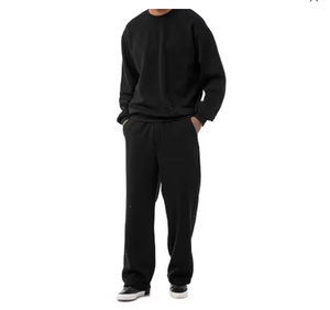 HAND MARICLES Survêtement d'hiver à capuche pour homme, 100% Coton épais, style Streetwear, Sweat-shirt et pantalon de jogging, Séchage rapide, Cordon de serrage - Product Image 2