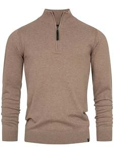 Sudadera de Forro Polar Grueso con Media Cremallera para Hombre, de Invierno, con Apliques Bordados, Teñido Liso, de Algodón y Felpa Francesa - Product Image 4