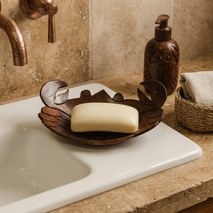 Jabonera en forma de cangrejo de cáscara de coco Natural, jabonera para bañera, platos, accesorios de baño - Product Image 5