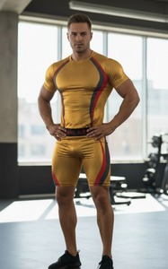 Vêtements de compression MMA, rashguards, shorts de boxe, vêtements de sport, hauts de fitness à manches courtes, respirants, antibactériens, séchage rapide - Product Image 4
