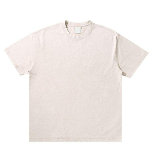 T-shirts décontractés pour hommes, surdimensionnés, 100% coton respirant, écologiques, confortables, à manches courtes, col rond, 250g, prix avantageux - Product Image 5