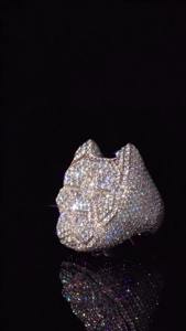 Anillo de Compromiso y Boda de Plata de Ley 925, Estilo Hip Hop, con Incrustaciones de Diamantes de Imitación VVS, Unisex, Pasa el Test de Diamantes, HUMERA - Product Image 4