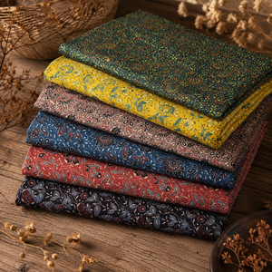 Jaipur Moda Anaya I Multicolor Ajrakh Cotton <b>Fabric</b> with Traditional Botanical Motifs for Garments Crafts and Decor - Product Image 4