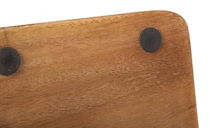 Moderno Porta Servilletas de Madera Maciza con Barra de Presión de Acero Inoxidable, Porta Servilletas Cuadrado Decorativo de Madera para Restaurante y Hogar - Product Image 3