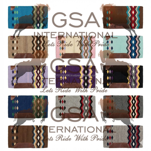 Magnifique couverture de selle occidentale personnalisée en laine 100% Nouvelle-Zélande tissée à la main pour l'équitation et les compétitions - Product Image 6
