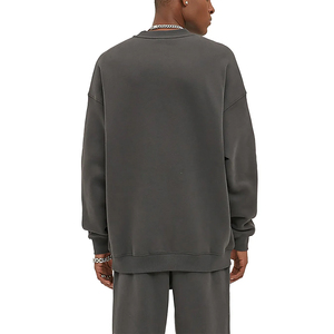 Sweat-shirt personnalisé pour hommes et femmes, effet délavé, coupe ample, col rond, style streetwear, fournisseur OEM ODM - Product Image 3