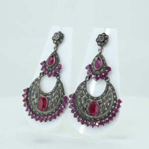 Fashion Luxury Famous Designer 92.5 Sterling <b>Silver</b> Earrings Floral <b>Stud</b> Green Women Wedding Anniversary Party - Product Image 2