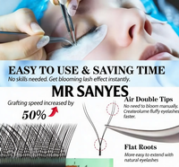 Extensions de cils personnalisables MR Sanyes, nouvelle arrivée, fibre de soie velours Elite pour usage professionnel en salon