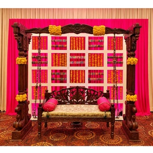Indian <b>Wedding</b> Mehndi Stage Swing Set Muslim <b>Wedding</b> Swing Set for Henna Function Sangeet Night Stage Swing for Couples - Product Image 3