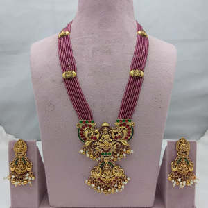 Juego de Joyería Fina para Novia Jewelemarket Heritage 10575482DBL, Collar Largo con Perlas de Imitación y Rubíes - Product Image 2