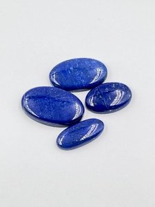 Lot de 10 cabochons ovales en lapis-lazuli naturel, 72g, vente en gros, fournisseur en vrac de pierres précieuses pour les acheteurs chinois - Product Image 2