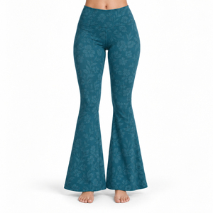 High Quality Bell Bottom <b>Legging</b> Provides Flexible Material Comfortable Construction & <b>Flared</b> Shape For Casual Active & Fashion - Product Image 1