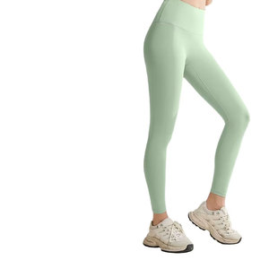 2025 New High Waist <b>Leggings</b> for Women Push-up Fitness Gym Sport Running Yoga Pants Solid <b>Pattern</b> Drawstring Closure No Front - Product Image 1