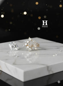 Custom Baguette and Round Lab Grown Diamond Fan <b>Ring</b> Multi-Layer Cluster <b>Statement</b> <b>Ring</b> VVS EF Certified Diamond Ballerina <b>Ring</b> - Product Image 2