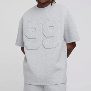 T-shirt surdimensionné pour homme avec logo personnalisé, taille plus, impression par transfert thermique, couleur personnalisée - Product Image 1