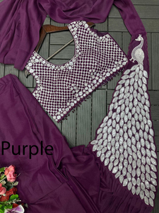 Compra de Saris en Línea para Mujeres en India - Saris de la India - Ropa Étnica - Sari Completamente Cosido - Product Image 2