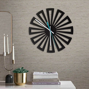 Modern Nordic Metal Sunburst Wall <b>Clock</b> Vintage Roman Numeral Silent <b>Large</b> Decorative Wall <b>Clocks</b> for Living Room Home Decor - Product Image 5