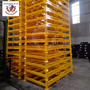 Étagère de rangement pour pneus en métal pliable, conçue pour un empilage organisé des pneus, gain de place, rangement et support stable - Product Image 3