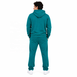 Conjunto de Sudadera con Capucha y Pantalón de Chándal Bordado Personalizado al por Mayor, de Algodón Grueso y Felpa, Ajuste Regular, con Cremallera y Bolsillos Delanteros, B2B EE. UU. - Product Image 3