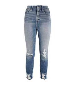 Pantalon cargo en denim polyester pour femme, taille haute, fabrication OEM, fournisseur en gros, collection directe, design personnalisé, peint - Product Image 1