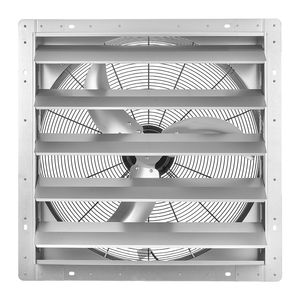 Ventilatore di Scarico a Parete da 24 Pollici per Camper - Persiane Automatiche, Alloggiamento in Acciaio Resistente, Motore AC Silenzioso, 7030 CFM - Product Image 1