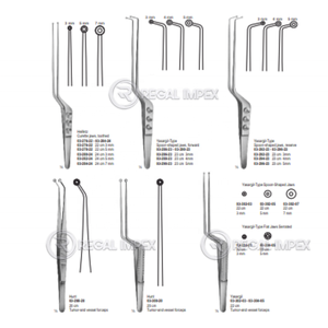 Fórceps neuroquirúrgicos para tumores y vasos de Yasargil con mandíbulas en forma de cuchara - Product Image 2