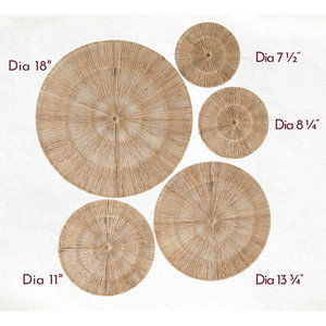 Decoración de pared con acento natural tejido a mano colgante de pared natural elegante - Product Image 2