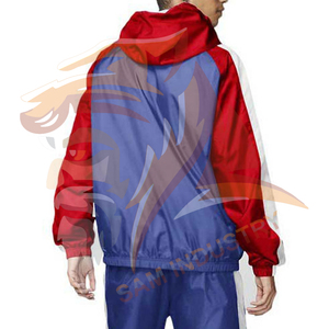 Wholesale Manufacturer Custom logo Zipper up <b>Nylon</b> Jacket and <b>Jogger</b> 2 Piece Set 100 % <b>Nylon</b> Windbreaker Tracksuits For Men - Product Image 5