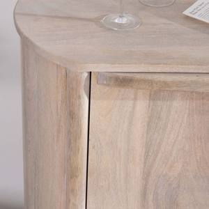 Vandana Crystal Element 3-door <b>sideboard</b>, 175cm, in solid mango wood with rounded sides, Manon - Product Image 3