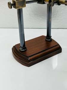 Loupe en laiton antique faite à la main, durable, avec support en bois réglable |   Loupe de bureau moderne - Product Image 4