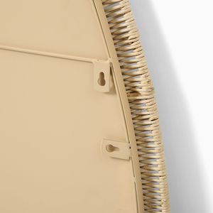 Handmade Boat-Shaped Rattan Mirror - Nautical Theme Woven Wall Mirror for Kids Room - Product Image 6