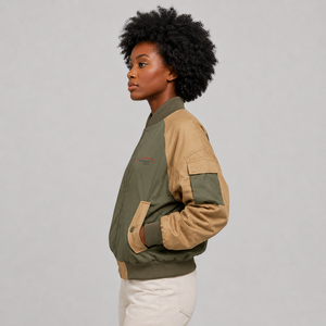 Premium <b>Women</b> <b>Bomber</b> <b>Jacket</b> Custom Logo <b>Lightweight</b> Full Zipper Casual Wear Windproof Outerwear <b>Bomber</b> <b>Jacket</b> for <b>Women</b> - Product Image 3