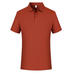 Custom Breathable Men's Nylon Spandex Fabric Short Sleeve <b>Shirts</b> Knitted <b>T</b>-<b>Shirt</b> Golf Uniform <b>Shirts</b> with <b>Collar</b> - Product Image 2
