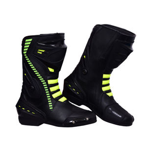 Botas de Motocicleta de Cuero para Hombre de Alta Calidad, Estilos de Cuero para Motocicleta, Botas Personalizadas - Product Image 4