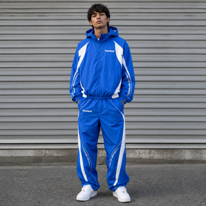 Wholesale Y2K Loose Fit Windbreaker Tracksuit Premium Quality <b>Waterproof</b> Hooded <b>Jacket</b> <b>and</b> <b>Trouser</b> 2 Pieces Windbreaker <b>Set</b> - Product Image 1