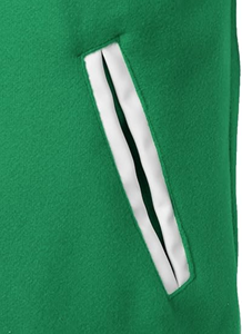 เสื้อแจ็คเก็ตวาร์ซิตี้บุรุษ ตัวเสื้อทำจากผ้าขนสัตว์ แขนเสื้อทำจากหนังแท้ แจ็คเก็ตเลตเตอร์แมน เสื้อแจ็คเก็ตวาร์ซิตี้แบบวิทยาลัย (ไซส์ 3X-Large, สีน้ำเงิน-ขาว) - Product Image 4