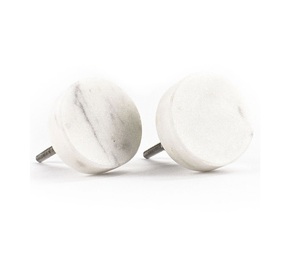 Best Selling Product Cabinets Wardrobe <b>Door</b> Drawers <b>White</b> Natural Stone <b>Knobs</b> Various Size Marble Handle <b>Knob</b> Good Price - Product Image 5