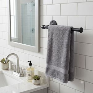 Matte Black Modern Stainless Steel Wall-Mounted <b>Paper</b> Towel Holder Single Arm Organizer for Restaurant Hotel Use <b>Kitchen</b> - Product Image 4