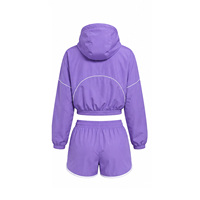 Survêtement de sport pour femmes, imprimé, respirant, en nylon léger, streetwear, OEM ODM, vêtements de sport personnalisés