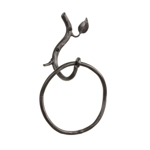 Anillo de toalla metálico de diseño para montar en la pared del baño con estética moderna y características funcionales. - Product Image 5