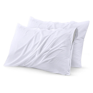 Fundas de Almohada de Cuero Genuino Color Gris de Lujo, con Cierre, Lisas o Bordadas, para Viajes en Interiores y Exteriores - Product Image 3