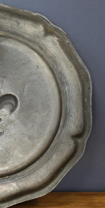 Antique Charger <b>Plate</b> Floral Border Silver Dish <b>Decorative</b> <b>Plates</b> Food Contact Safe Brass Charger <b>Plate</b> Restaurant Hotel Use - Product Image 3