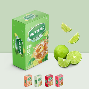Muestras Gratis de Té Helado en Polvo Sin Azúcar, Bolsas de Té Helado al Vacío, Caja de Empaque Personalizada, Té Kombucha Instantáneo, Jengibre y Miel - Product Image 5