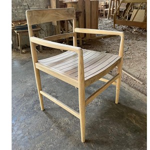 Fauteuil de jardin en teck massif de qualité supérieure, résistant aux intempéries, avec dossier en corde, pour hôtel, complexe hôtelier et restaurant - Product Image 5